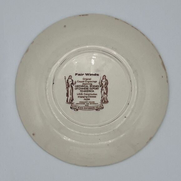 Alfred Meakin Fair Winds U.S. Constellation Dinner Plate - Picture 2 of 2